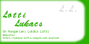 lotti lukacs business card