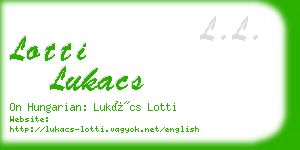 lotti lukacs business card
